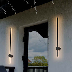 V-TAC VT-11112-B Moderne LED Wandlamp - IP65 - Zwarte Behuizing - 12 Watt - 1400 Lumen - 3000K