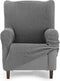 Hoes voor een oorfauteuil Eysa THOR Donker grijs 80 x 110 x 90 cm