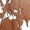 MiMi Innovations® Exclusieve Houten Wereldkaart - Muurdecoratie - Wanddecoratie - Muursticker - 130x78 cm/51.2x30.8 inch - Sapele
