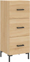 vidaXL - Dressoir - 34,5x34x90 - cm - bewerkt - hout - sonoma - eiken