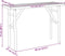 vidaXL Wandtafel 115x39x75 cm bamboe