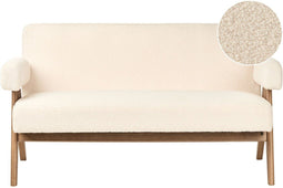 Bank TAMRE Bouclé Off-white 2-zitter