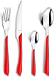Amefa Eclat Rood - 16 delige bestekset - 4 persoons - rood gekleurd bestek