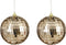 House of Seasons Ornament - Spiegelbal champagne 10 cm - Set van 2 (2 stuks)