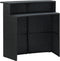 vidaXL - Tuinbartafel - 120x55x110 - cm - poly - rattan - zwart