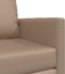 vidaXL - Vloersofa - Bed - 2-in-1 - Cappuccino - 74x77x81 - cm - Kunstleer