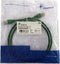 Telegärtner 100007974 RJ45 Netwerkkabel, patchkabel CAT 6A S/FTP 1.00 m Groen Vlambestendig, Snagless, Pair afscherming