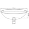 vidaXL - Wasbak - gehard - glas - 42 - cm - matglas