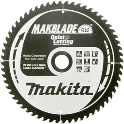Makita MakBlade Plus - Afkortzaagblad - 260mm diameter 40 tanden ATAF - 5º tandhoek (1 stuk)