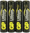 GP Primary Lithium AA - Batterijen - 4 stuks - Zwart