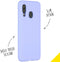 Accezz Galaxy A40 - Liquid Silicone Backcover - Schokabsorberend - Paars