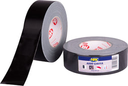 HPX Gaffa tape 6000 - linnen tape - waterbestendig tot 85°C - zwart 50 mm x 50 meter