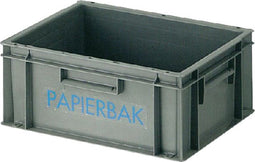 Papierverzamelbak kunststof 40x30x17.5cm grijs