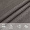 vidaXL - Zonnezeil - 160 - g/m² - 5x6 - m - HDPE - antracietkleurig