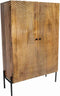 Liviza Opbergkast Ustral - Mangohout - Rond Bruin - 160 cm , 45 cm , 100 cm