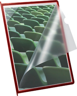Infotas Flex-O-Frame met pen A4 rood - 10 stuks