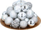 Giftsome Zilveren Kerstballen Set - 60 Kunststof Kerstballen - Incl. Zilveren Piek - Kerst Decoratie