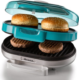 Ariete 0205/01 - 50's Style Hamburger maker - 1200W - Party Time - Blauw