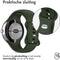 imoshion Siliconen bandje - Geschikt voor Google Pixel Watch / Watch 2 / Watch 3 (41 mm) - Maat S - Donkergroen