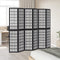 vidaXL - Kamerscherm - met - 6 - panelen - massief - paulowniahout - zwart