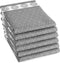 DDDDD - Lace - Theedoek - Set van 6 - Katoen - 60x65 cm - Grijs (6 stuks)