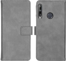 iMoshion Hoesje Geschikt voor Huawei P40 Lite E Hoesje Met Pasjeshouder - iMoshion Luxe Bookcase - Grijs