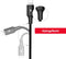 Unitek C14049BK - Kabel - USB-C naar Micro-USB/Lightning - Zwart