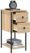 vidaXL - Nachtkastjes - 2 - st - 32x42x70 - cm - bewerkt - hout - sonoma - eikenkleurig