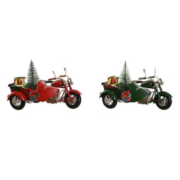 Kerstversiering DKD Home Decor Rood Groen 19 x 14 x 13 cm (2 Stuks)