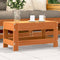 vidaXL - Tuinvoetenbank - 62x30x32 - cm - massief - grenenhout - wasbruin