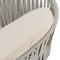 Juskys Tuinstoelen - 2 Rope stoelen - Inclusief rug- en zitkussens - Lichtgrijs
