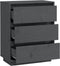 vidaXL - Dressoir - 60x34x75 - cm - massief - grenenhout - grijs