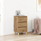 vidaXL - Nachtkastje - Artisan - Eiken - 40x35x70 - cm - Bewerkt - Hout
