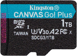 Kingston Canvas Go! Plus - microSDXC 1TB - UHS-I - Lezen 170MB/s - Schrijven 90MB/s