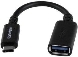 Startech.com USB-C naar USB-A adapter - USB 3.0 - 15cm - Zwart