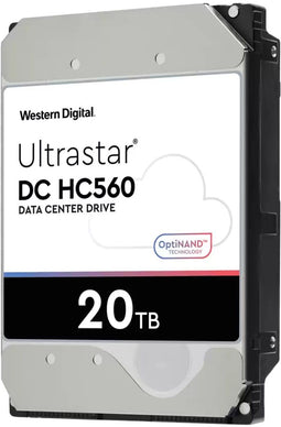 WD Ultrastar DC HC560 - SATA - 20TB - 3.5" - 512MB Cache - 291MB/s Lezen/Schrijven