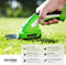 tectake® 2-in-1 Accu Heggenschaar - Buxusschaar en Grasschaar - Ergonomische Telescoopsteel met Wielen - 7.2V Accu