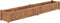 vidaXL - Plantenbak - verhoogd - 200x30x25 - cm - massief - teakhout