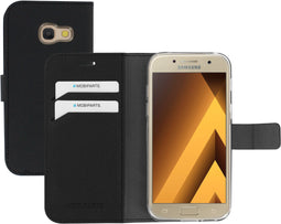 Mobiparts Galaxy A3 (2017) - Wallet Case - Saffiano motief - Zwart