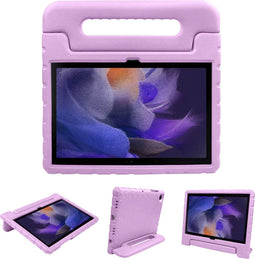 iMoshion Tablet Hoes Kinderen Geschikt voor Samsung Galaxy Tab A8 (2021/2022) - iMoshion Kidsproof Backcover met handvat - Lila /Lila