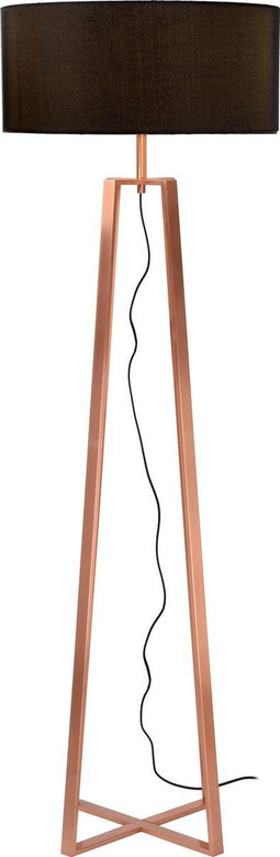 Lucide COFFEE - Vloerlamp - Ø 50 cm - Koper - 1x60W (excl.)
