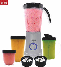 DistinQ Smoothie Maker - Blender To Go - 380 Watt met 3 Kunststofbekers (3 stuks)