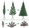 Casaria Kerstboom 180 cm - LED Kerstverlichting - 613 tips - Groen