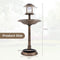 Coast Vogelbad - Solarverlichting - Bloempot - Vogelvoederhuis - Voederstation - Dispenser - Brons