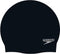 Speedo Plain Moulded Silicone Cap - Badmuts - Ergonomisch 3D design - Zwart