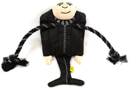 Minions - Pluche Gru - Hondenspeeltje met pieper en sjaal - 23 cm