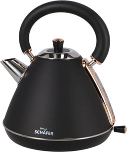 Schafer Waterkoker 1,7 liter zwart/rose-gold