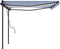 vidaXL - Luifel - automatisch - met - LED - en - windsensor - 4,5x3 - m - blauw - en - wit