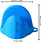 Hittebestendige Siliconen Ovenwanten - Antislip-Blauw