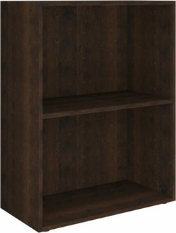 vidaXL - Boekenkast - 60x31x78 - cm - bewerkt - hout - gerookt - eikenkleurig